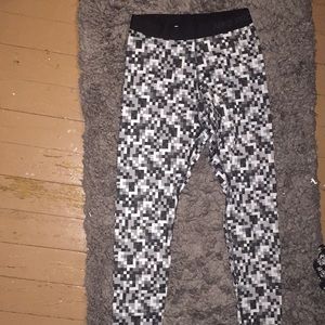 Nike Pro Dry Fit running leggings. Full length.